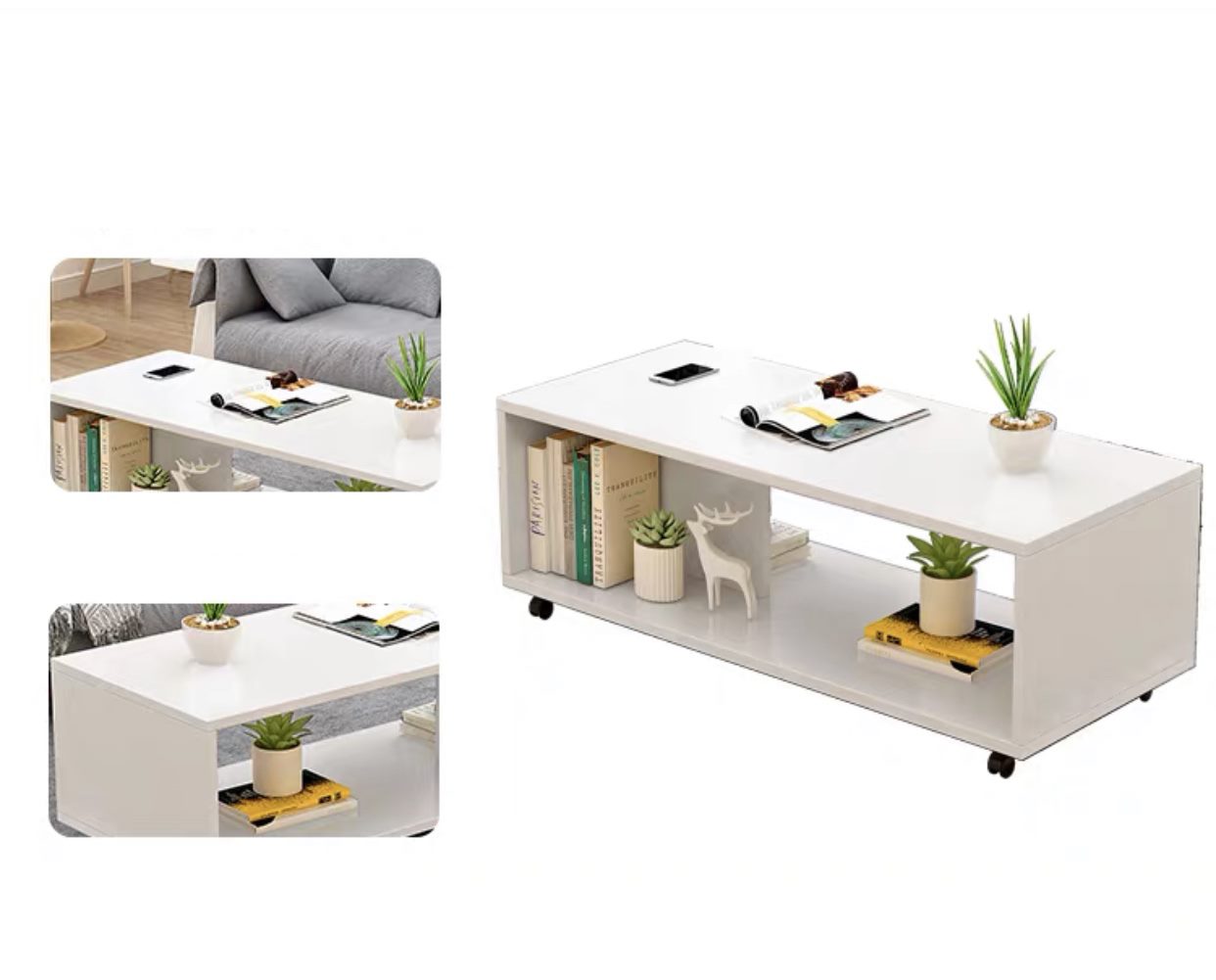 modern style Coffee Table on wheels