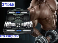 Thumbnail for Adjustable Dumbbells 2X15kg Dumbbell