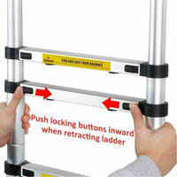 Thumbnail for Telescopic Ladder 5m Aluminium Telescoping