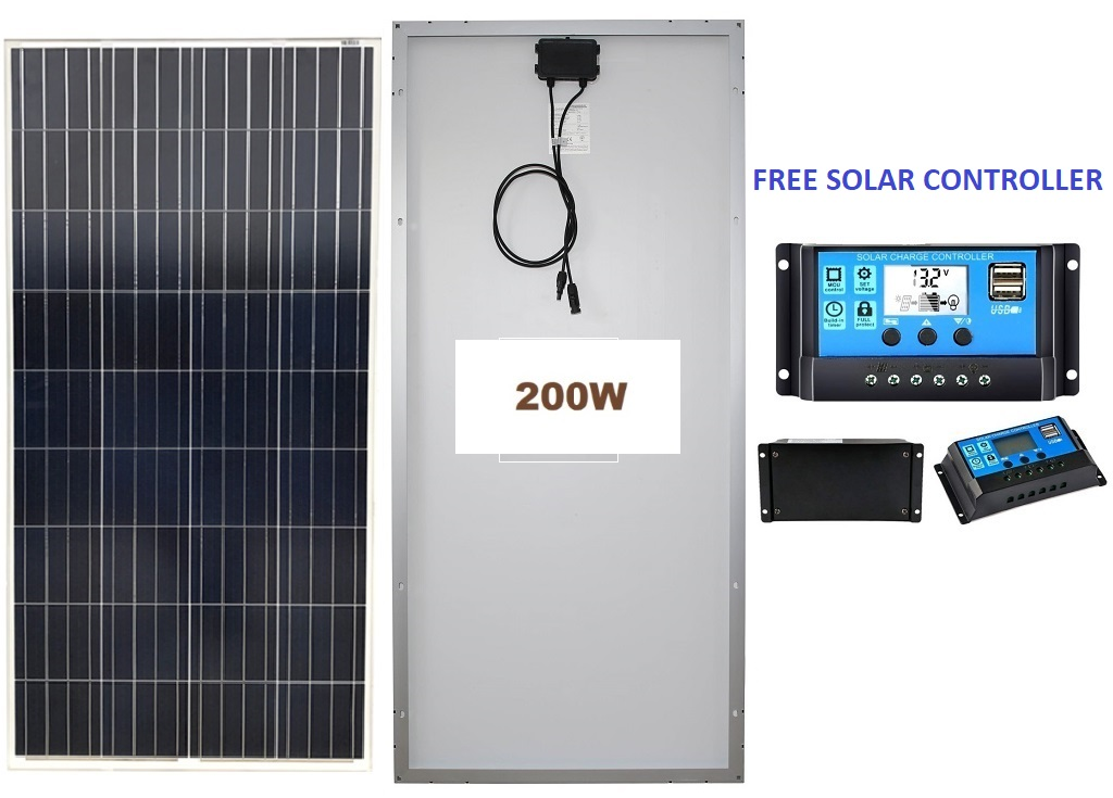 200W Solar Panel with Solar Controller