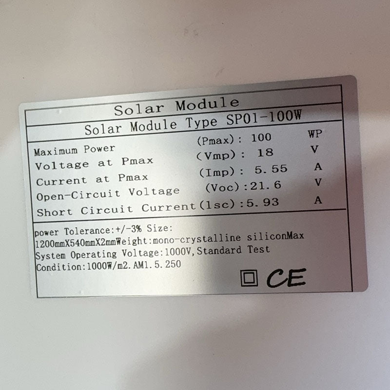 100W Solar Panel