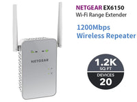 Thumbnail for Netgear Wifi Repeater Extender Booster EX6150 AC1200 - USED