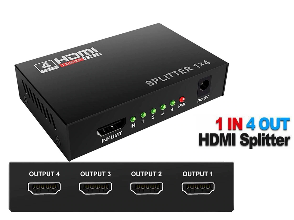 HDMI Splitter 1 in 4 Out