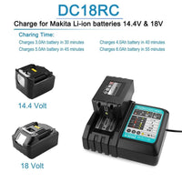 Thumbnail for Makita Battery Charger Replacement DC18RC Battery Charger