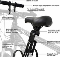 Thumbnail for Kids Bike Seat and Handlebar Pack (2-5 years) Mounted Bicycle Saddle Seat Child Bike Seat