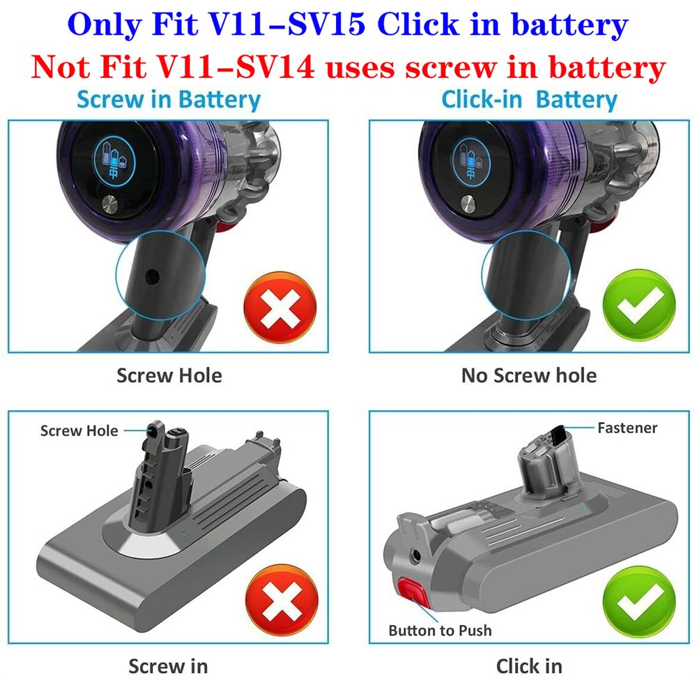 Dyson V11 Battery 4000mAh Replacement