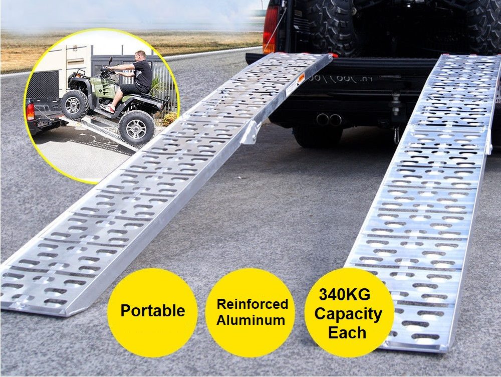 Aluminum Folding Ramp ATV Mower Loading Ramp