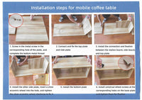 Thumbnail for modern style Coffee Table on wheels