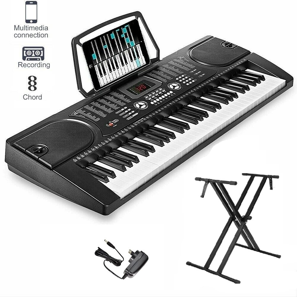 Electronic Keyboard Piano & Piano Stand