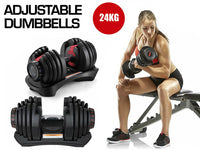 Thumbnail for Adjustable dumbbells 24Kg