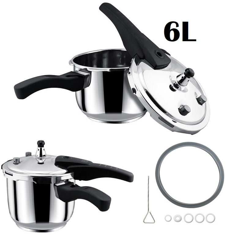 PRESSURE COOKER stainless steel 6L