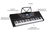 Thumbnail for Electric Keyboard Piano 61-Key LCD Display With USB