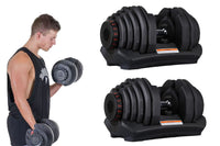 Thumbnail for Adjustable dumbbells 80Kg