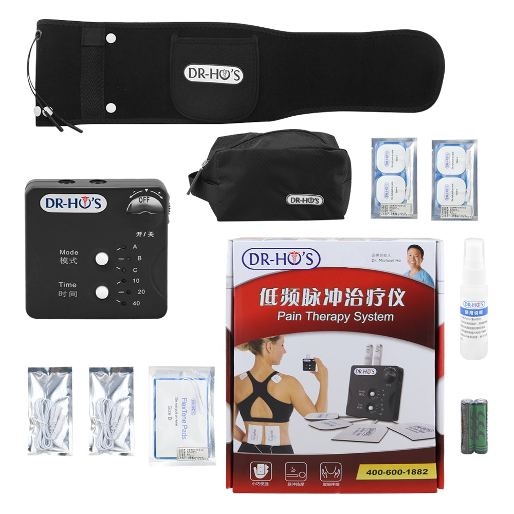 Tens Machine Massager Dr. HO's Pain Relief System Professional Tens+ EMS+ Pulse Massager