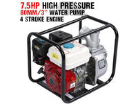 Thumbnail for Water Pump 3inch 7.5HP Gasoline water Pump