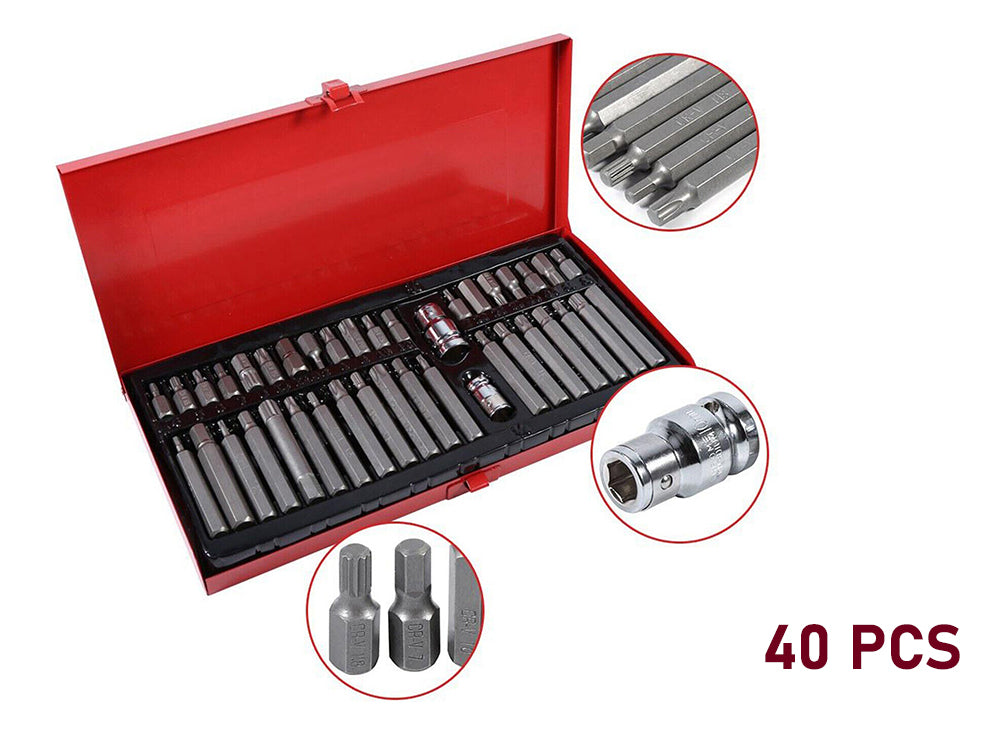 40pcs Torx Star Hex Socket Set