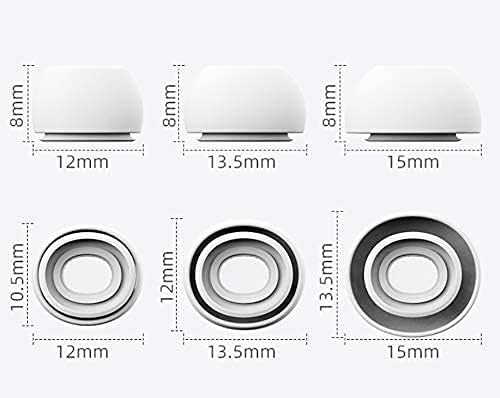 3 Pairs Replacement Ear Tips Compatible With Airpods Pro 1,2 (S/M/L)