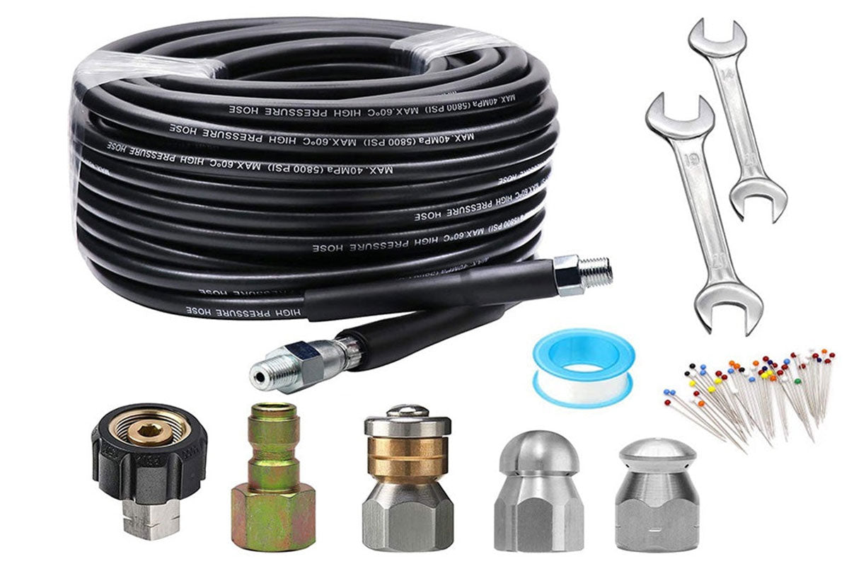 Drain/Pipe Cleaning Kit for Pressure Washers 30m