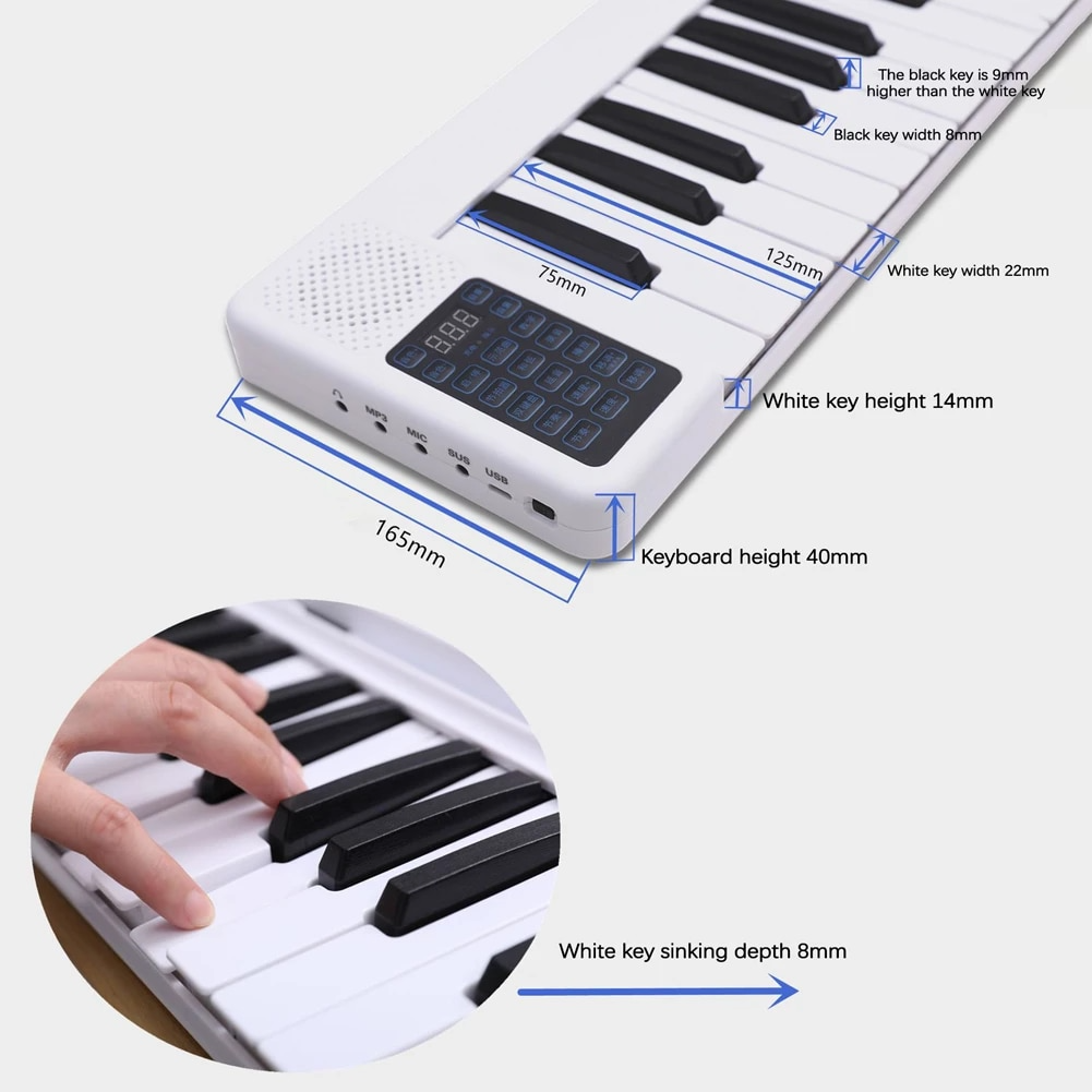 88key keyboard Digital Stage Piano, Digital Piano with cover