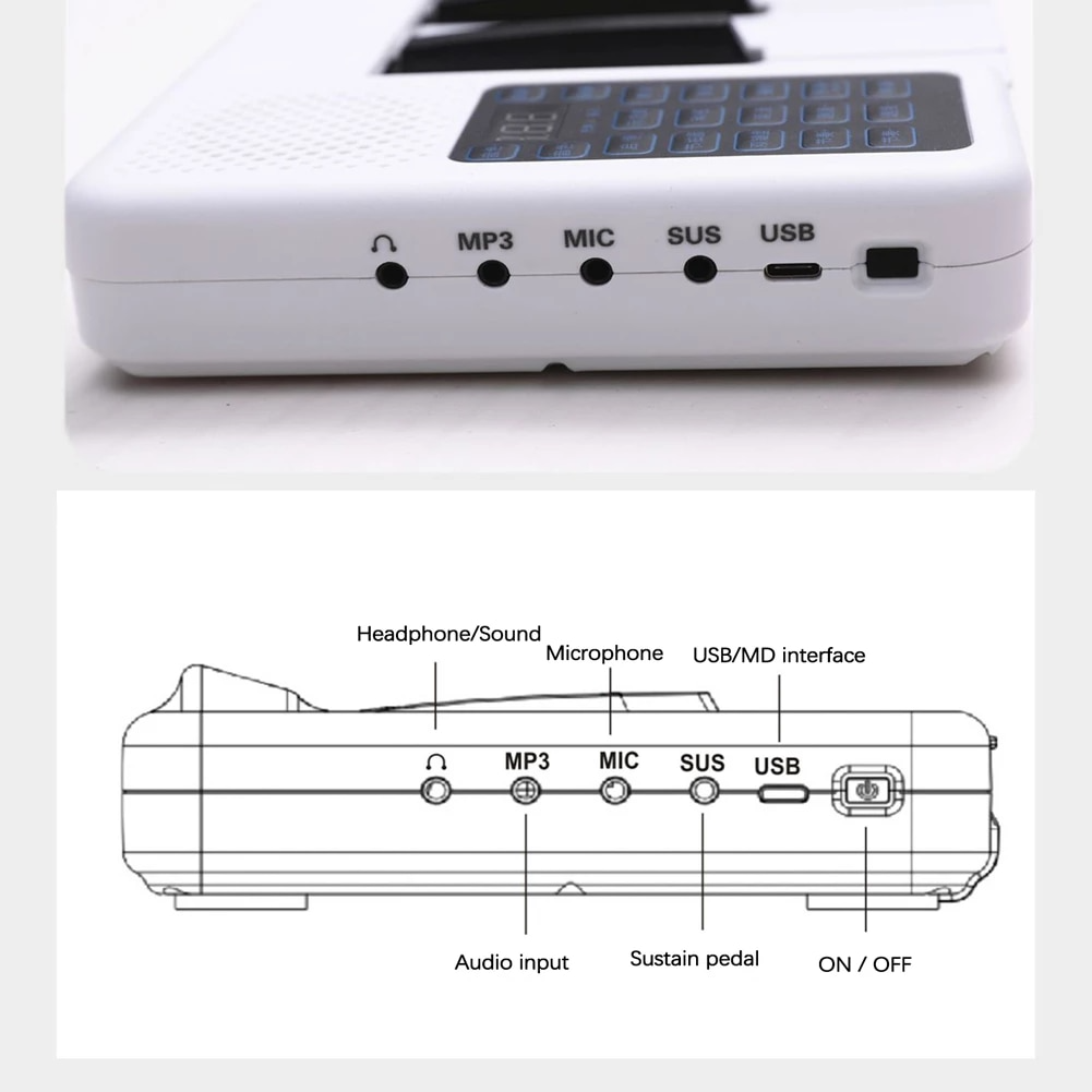 88key keyboard Digital Stage Piano, Digital Piano with cover