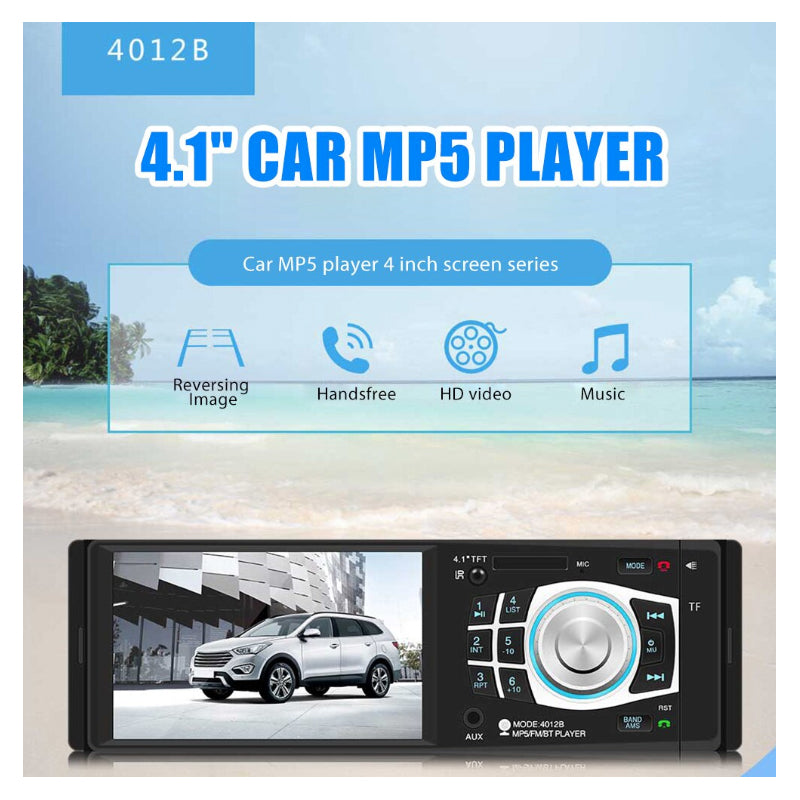 Car Stereo Bluetooth FM Audio Head Unit Player