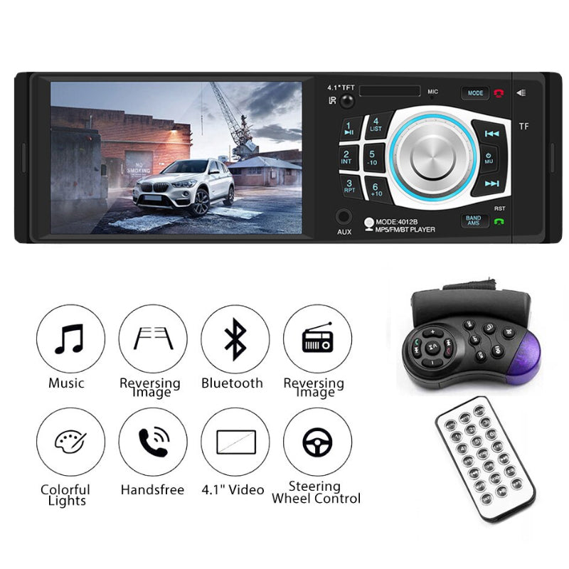 Car Stereo Bluetooth FM Audio Head Unit Player