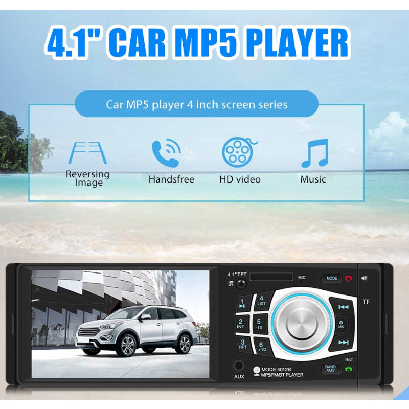 Car Stereo Bluetooth FM Audio Head Unit Player