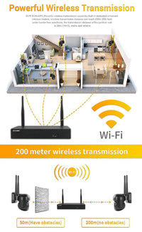 Thumbnail for 1080P 3MP PTZ Wireless Security Camera System