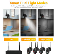 Thumbnail for 1080P 3MP PTZ Wireless Security Camera System