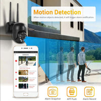 Thumbnail for 1080P 3MP PTZ Wireless Security Camera System