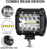 Thumbnail for 2Pcs 4Inch Led Work Light Bar