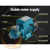 Thumbnail for PUMP-QB60 230V Electric Clean Water Pump 35L/Min 1/2/HP