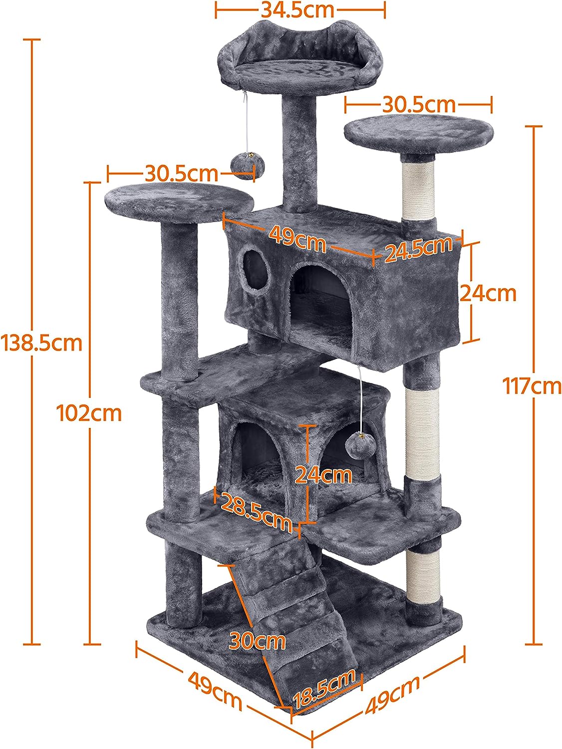 Cat Tree Cat Furniture Scratcher/Scratching Post Tree Play House