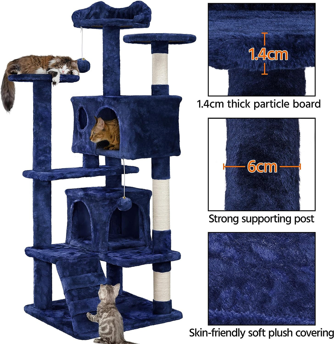 Cat Tree House Scratching Post Tree Play House