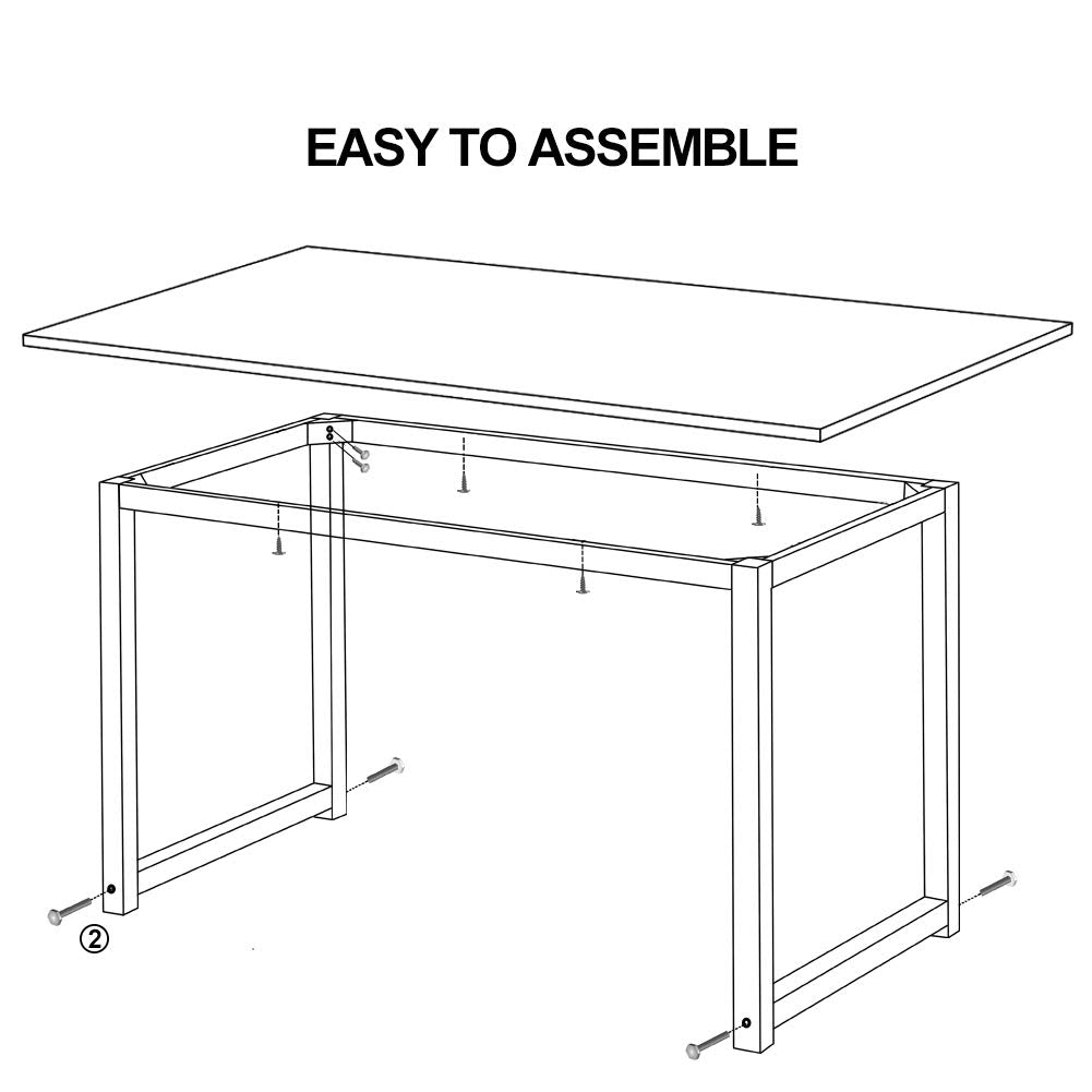 Computer Desk Sturdy Office Desk Study Writing Desk For Home Office