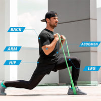 Thumbnail for 5Pcs Resistance Bands Exercise Yoga Pilates Rubber Fitness Training