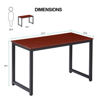 Thumbnail for Computer Desk Sturdy Office Desk Study Writing Desk For Home Office