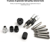 Thumbnail for Alternator Pulley Tool Kit 13Pc / Alternator Repair Service Special Tool Kit