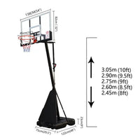 Thumbnail for Basketball Hoop with stand Height Adjustable Hoop