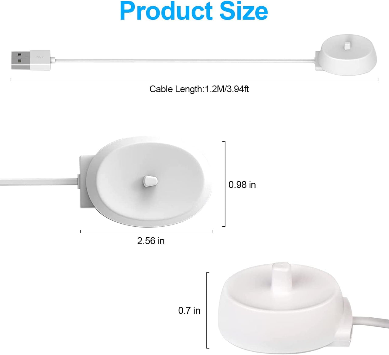 USB Charger for Braun Oral-b Electric Toothbrush