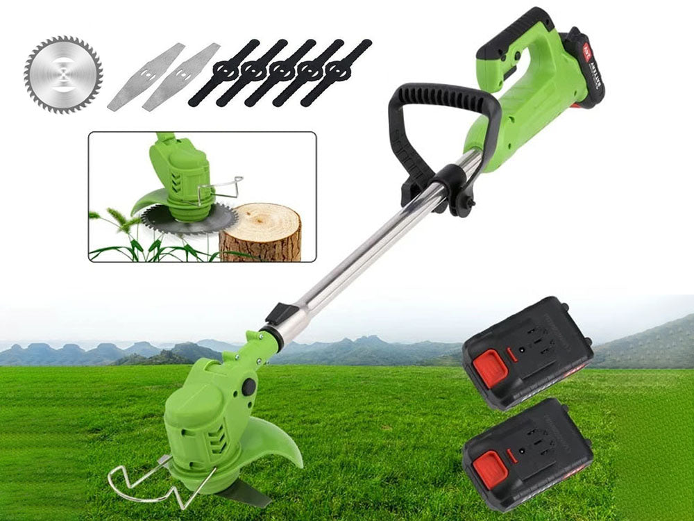 Cordless Push Weed Eater and Grass Trimmer Lawn Mower