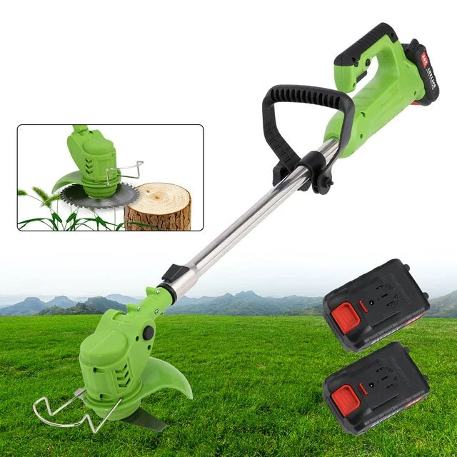 Cordless Push Weed Eater and Grass Trimmer Lawn Mower