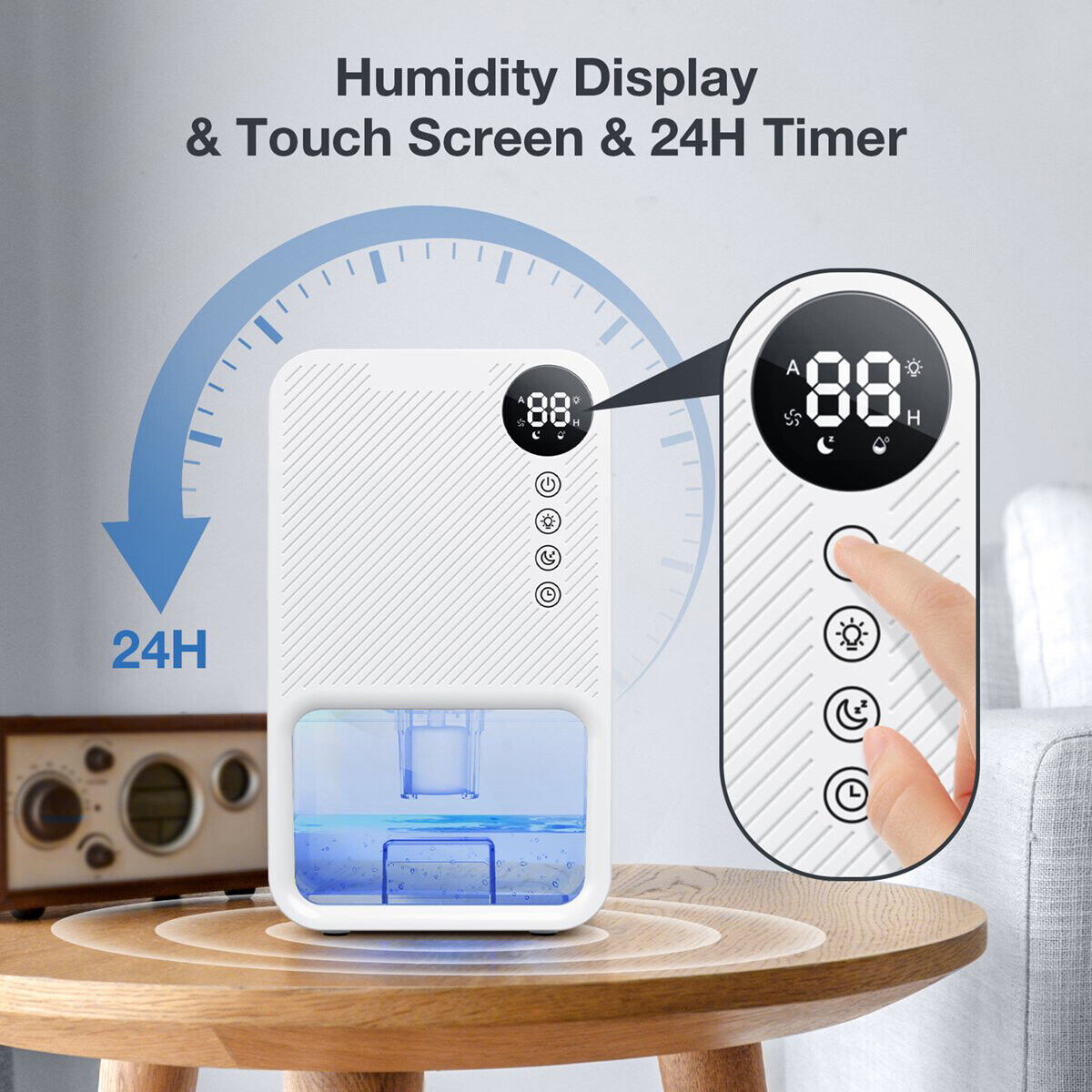 Dehumidifier 1100ml Portable