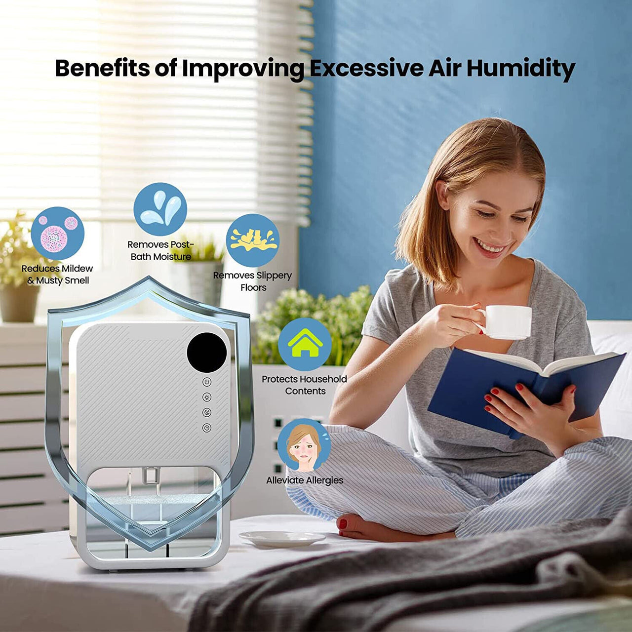 Dehumidifier 1100ml Portable