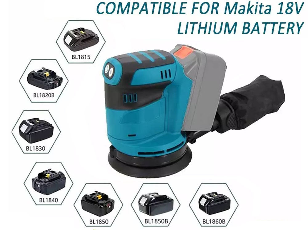 Orbital Sander 125MM Fits Makita 18V Battery