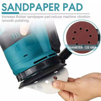 Thumbnail for Orbital Sander 125MM Fits Makita 18V Battery