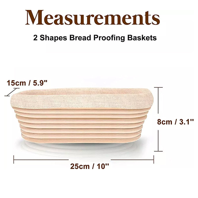 Bread Proofing Basket Set, Banneton Bowl