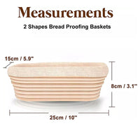 Thumbnail for Bread Proofing Basket Set, Banneton Bowl