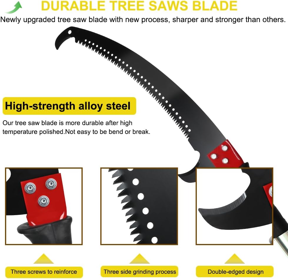 Detachable Pole Pruning Saw 8m Tree Trimmer Saw Shearing