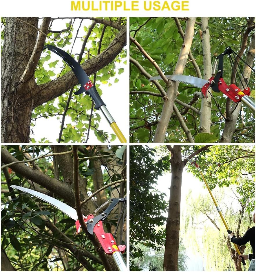 Detachable Pole Pruning Saw 8m Tree Trimmer Saw Shearing